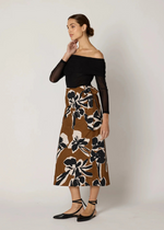 Cleobella Camilla Midi Skirt- Smoked Clover-Hand In Pocket