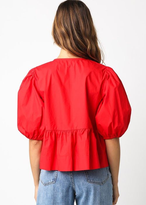 Alice Top- Red-Hand In Pocket