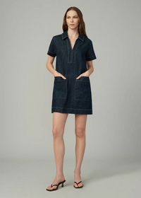 Joe's Jeans The Lillian Denim Dress- Out Of Control-Hand In Pocket