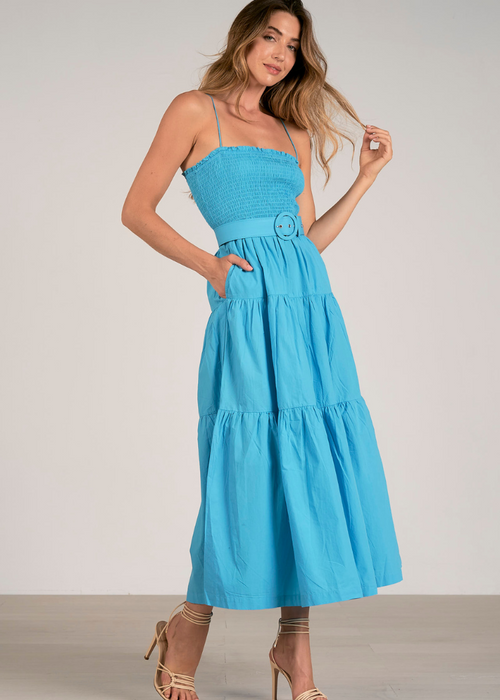 Elan Jillian Maxi Dress - Azure ***FINAL SALE***-Hand In Pocket