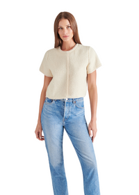 Steve Madden Addie Top- White ***FINAL SALE***-Hand In Pocket