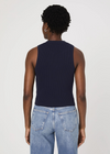 French Connection Mozza Knit Tank- Marine-Hand In Pocket