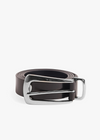 Favorite Daughter The Statement Belt- Black/Nickel-Hand In Pocket