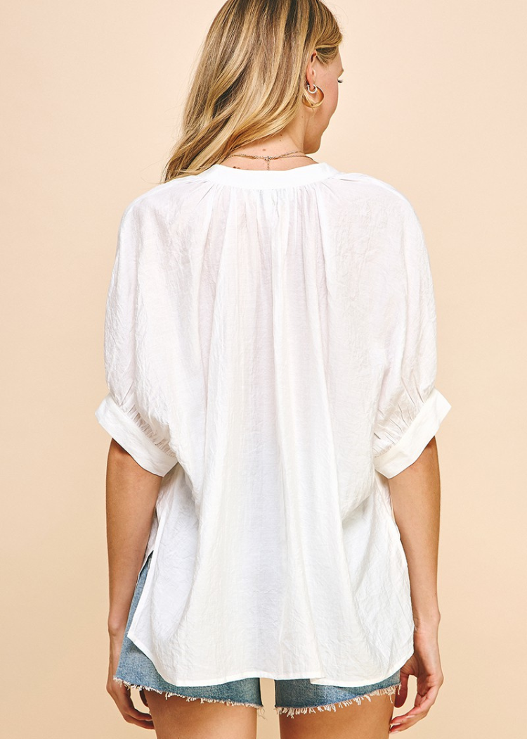 Bondi Blouse-White-Hand In Pocket