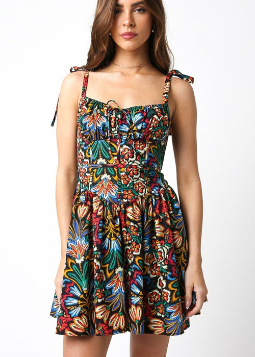 Kristin Dress- Black Multi ***FINAL SALE***-Hand In Pocket