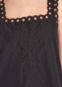 Berenice Rizy Black trapeze dress-Hand In Pocket