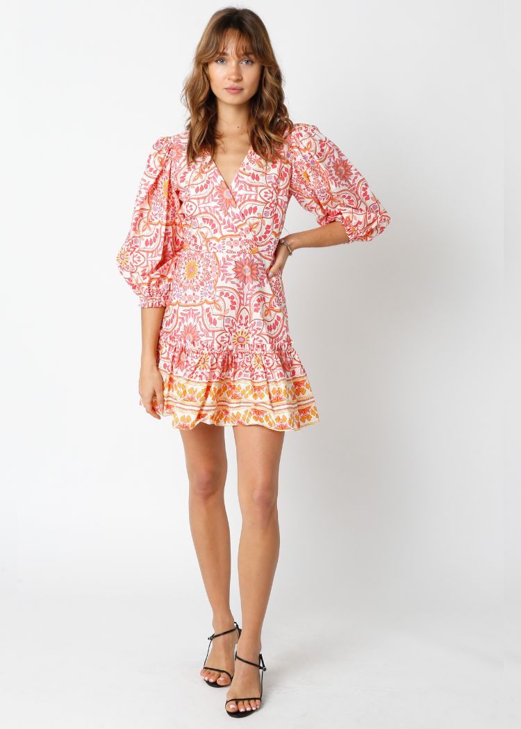 Brooke Floral Print Dress-Hand In Pocket