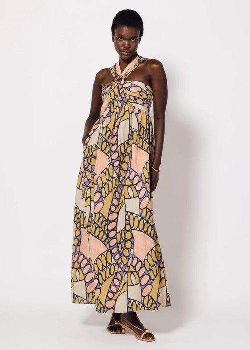 Cleobella Zola Maxi Dress - Saguaro Print-Hand In Pocket