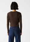 Ellis Cardigan Top- Java-Hand In Pocket