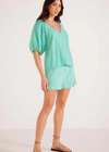 Mink Pink Lucie Puff Sleeve Blouse - Mint ***FINAL SALE***-Hand In Pocket