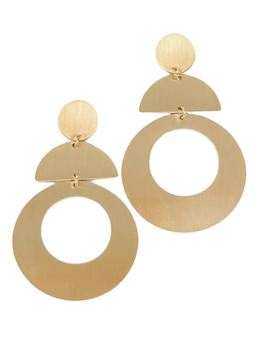 Amara Gold Earrings-Hand In Pocket