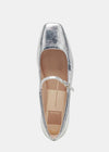 Dolce Vita Reyes Ballet Flat- Silver Distressed ***FINAL SALE***-Hand In Pocket