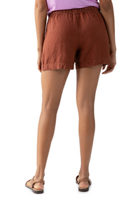 Sanctuary Always Linen Short- Rich Clay ***FINAL SALE***-Hand In Pocket