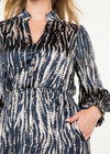 THML Veronica Long Sleeve Dress-Hand In Pocket