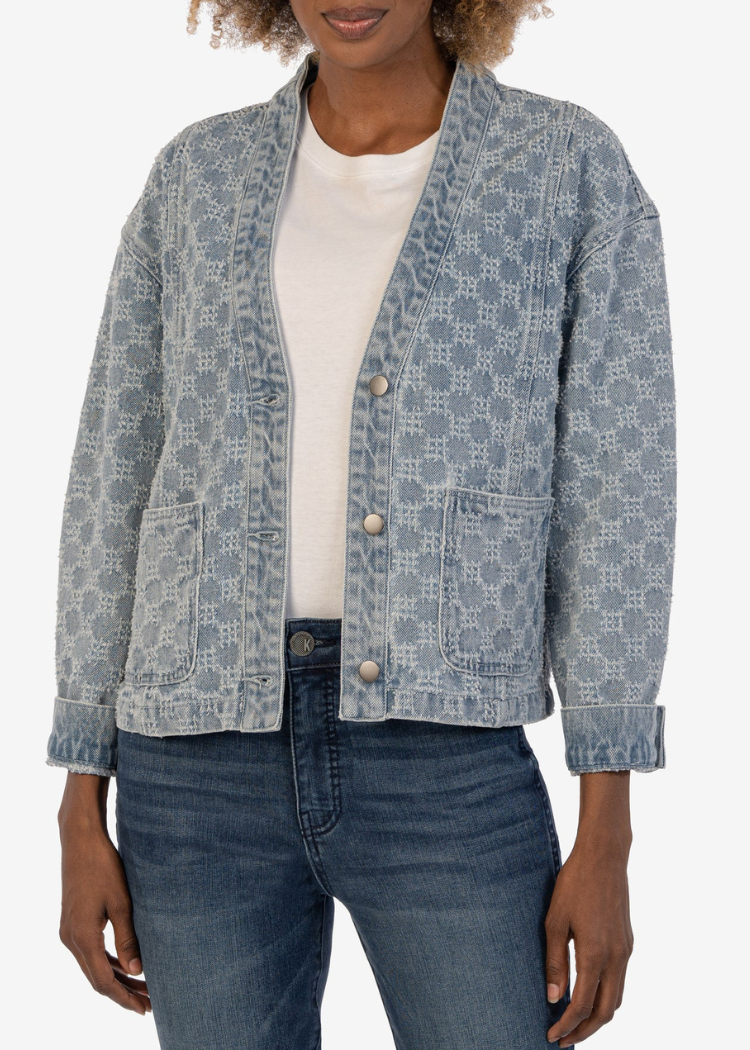 KUT CoCo Crop Jacket-Hand In Pocket