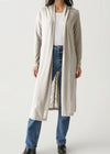 Michael Stars Izzy Open Cardigan- Oatmeal-Hand In Pocket