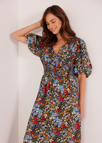 MINKPINK Josie Puff Sleeve Midi Dress ***FINAL SALE***-Hand In Pocket