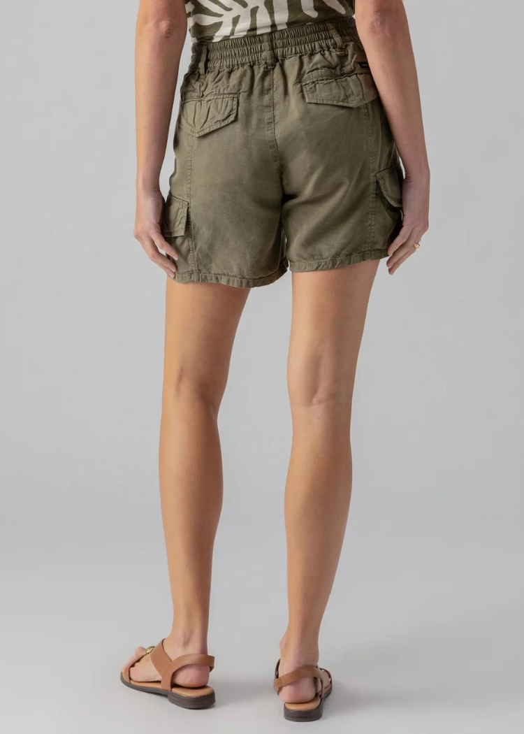 Sanctuary Relaxed Rebel Short - Burnt Olive ***FINAL SALE***-Hand In Pocket