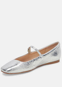 Dolce Vita Reyes Ballet Flat- Silver Distressed ***FINAL SALE***-Hand In Pocket