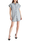 Steve Madden Ilara Dress- Stone Wash Blue-Hand In Pocket