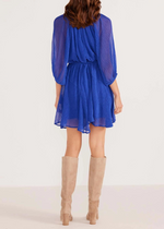 MINKPINK Lily Puff Sleeve Mini Dress- Sapphire ***FINAL SALE***-Hand In Pocket