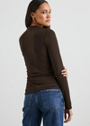 Rails Joelle Top- Espresso-Hand In Pocket