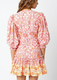 Brooke Floral Print Dress-Hand In Pocket