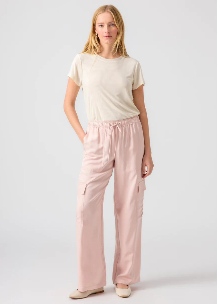 Sanctuary Soft Track Pant - Rose Smoke- ***FINAL SALE***-Hand In Pocket