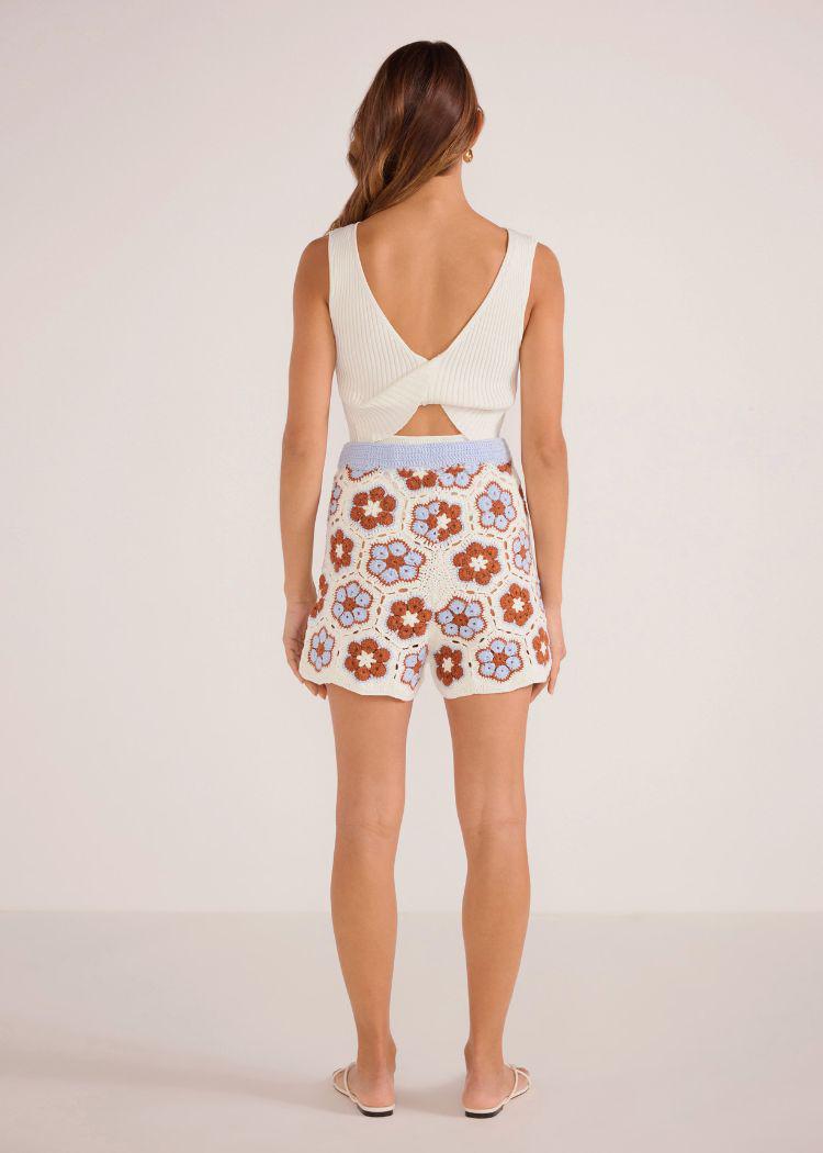 MINKPINK Dawn Floral Crochet Short-Hand In Pocket