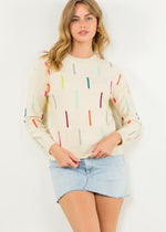 THML Rose Knit Sweater-Hand In Pocket