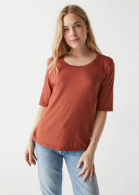 Dua Tee - Pecan ***FINAL SALE***-Hand In Pocket