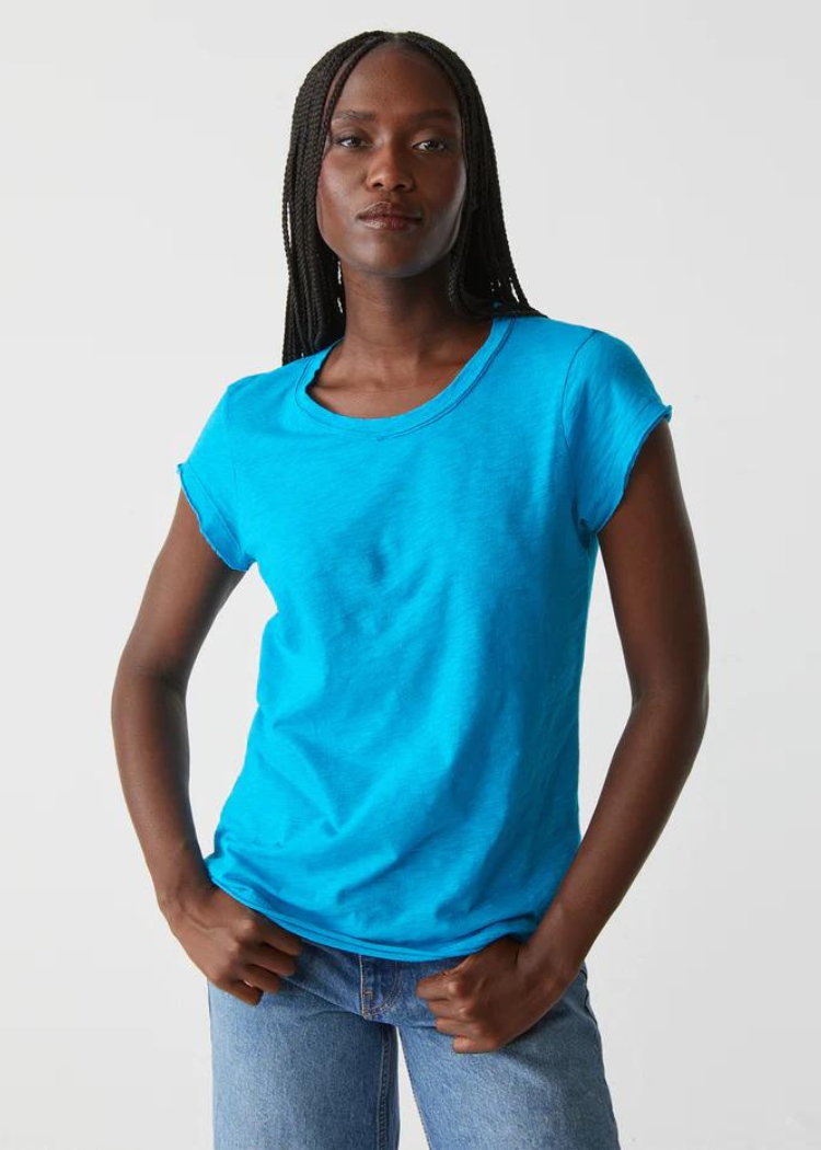 Michael Stars Trudy Crew Tee - Corsica-Hand In Pocket