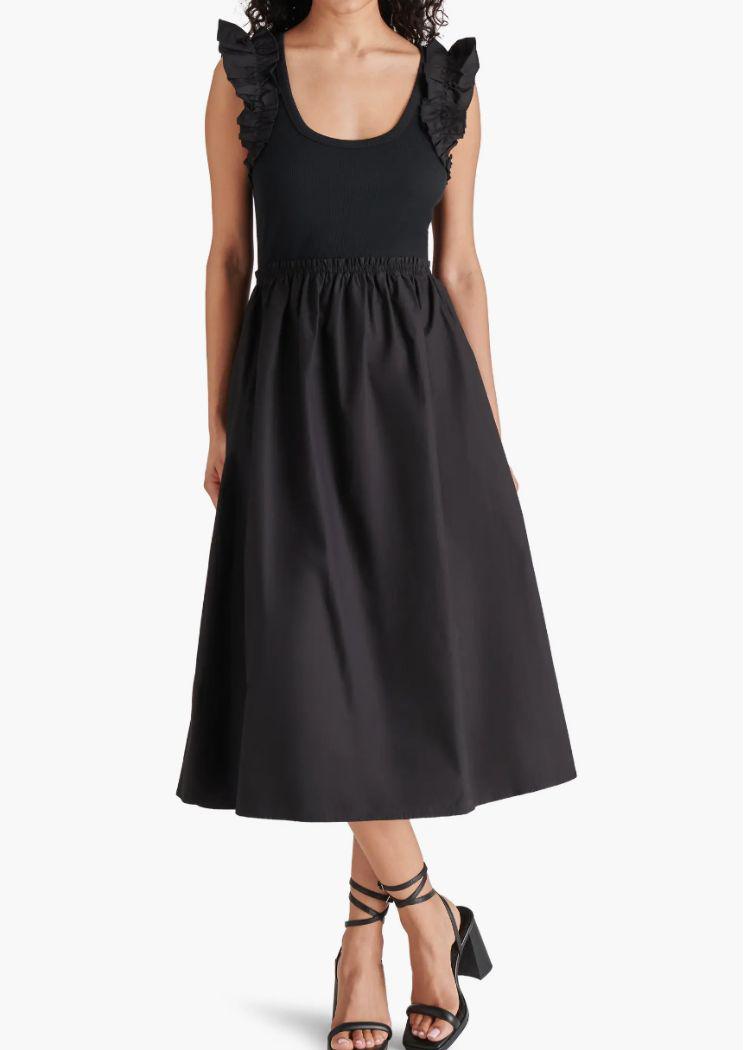 Steve Madden Adela Dress-Black-Hand In Pocket