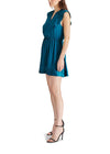 Steve Madden Verona Dress- Midnight Teal-Hand In Pocket