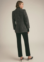 Favorite Daughter The City Blazer- Black Multi-Hand In Pocket