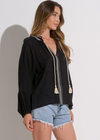 Elan Macy Blouse- Black-Hand In Pocket