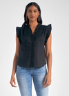 Elan Sydney Ruffle Top ***FINAL SALE***-Hand In Pocket