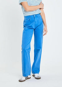 Gillian Wide Leg Jean- Ocean Blue ***FINAL SALE***-Hand In Pocket