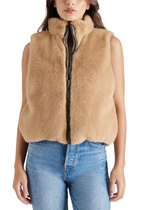 Steve Madden Brady Vest- Grey-Hand In Pocket