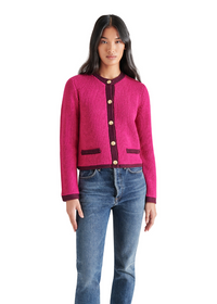 Steve Madden Fantino Sweater Jacket- Fuschia-***FINAL SALE***-Hand In Pocket