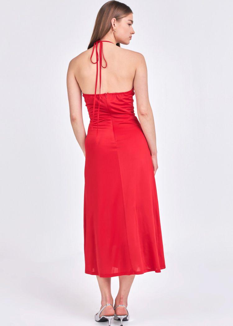 Sophie Halter Ruched Maxi Dress-***FINAL SALE***-Hand In Pocket