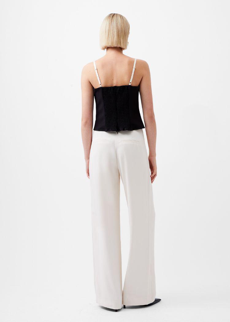 French Connection Azra Twill Corset Strappy Top-Hand In Pocket