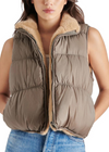 Steve Madden Brady Vest- Grey-Hand In Pocket