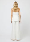 French Connection Azra Twill Strapless Top- Cream-Hand In Pocket