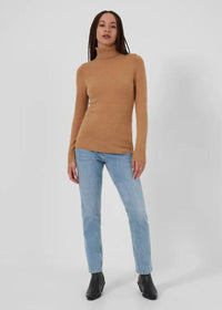 French Connection Baby Soft Turtleneck - Camel ***FINAL SALE***-Hand In Pocket