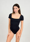 RD Style Stacy S/S Bodysuit - Black-Hand In Pocket