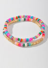 Talulla 2 Layer Mixed Bead Bracelet - Pink Multi-Hand In Pocket