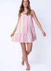 PJ Salvage Staycation Stripe Dress - Peach ***FINAL SALE***-Hand In Pocket