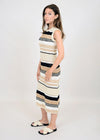 RD Style Dixie Sleeveless Crew Neck Dress - White Beach ***FINAL SALE***-Hand In Pocket