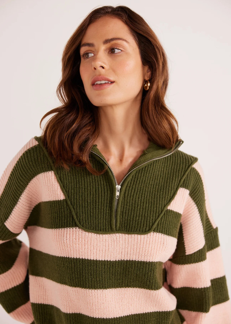 Minkpink striped sweater hotsell